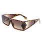 Retro Square Wrap Around Sunglasses