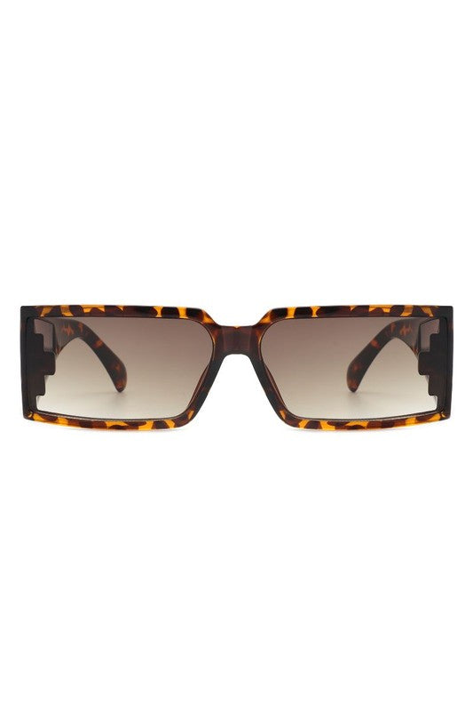 Retro Square Wrap Around Sunglasses