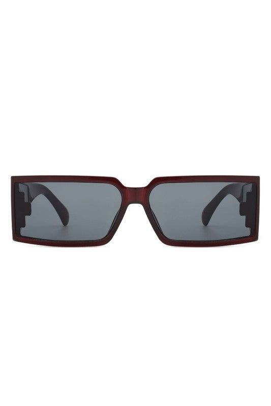 Retro Square Wrap Around Sunglasses