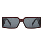 Retro Square Wrap Around Sunglasses