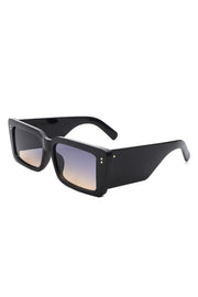 Flat Top Retro Tinted Chunky Sunglasses