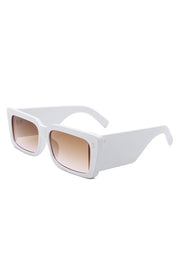 Flat Top Retro Tinted Chunky Sunglasses