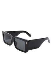 Flat Top Retro Tinted Chunky Sunglasses