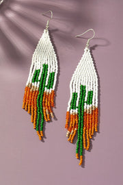 Cactus Beaded Earrings