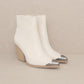 Zion - Bootie with Etched Metal Toe