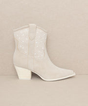 Cannes - Pearl Studded Western Boots