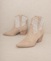 Cannes - Pearl Studded Western Boots