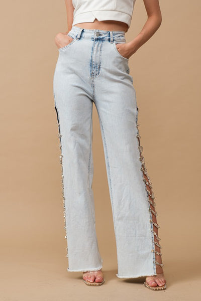 Parton Jewel Trim Jeans