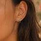 Nola 18K Gold Non-Tarnish CZ Chain Drop Earring Set