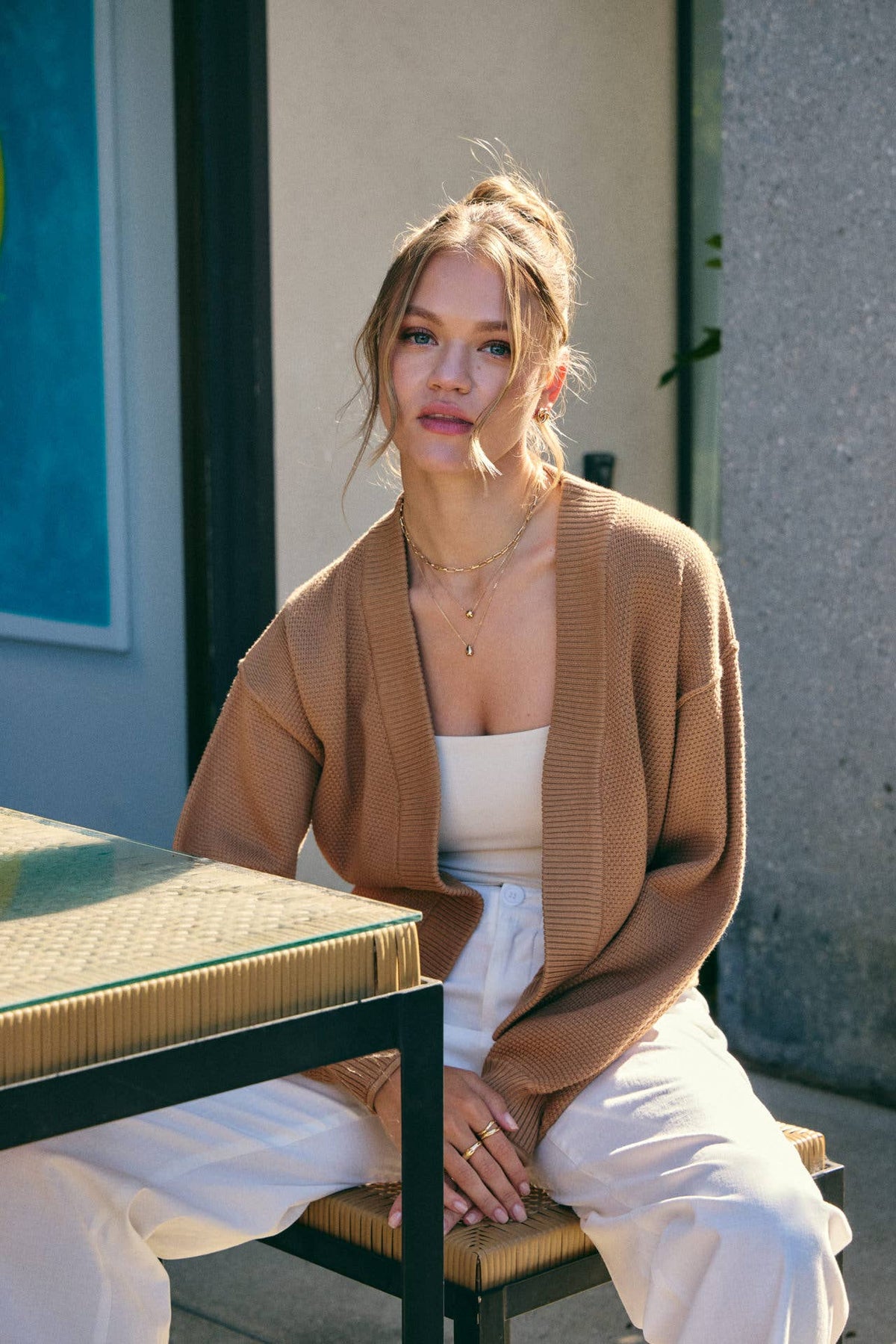 Everyday Essential Waffle Knit Cardigan
