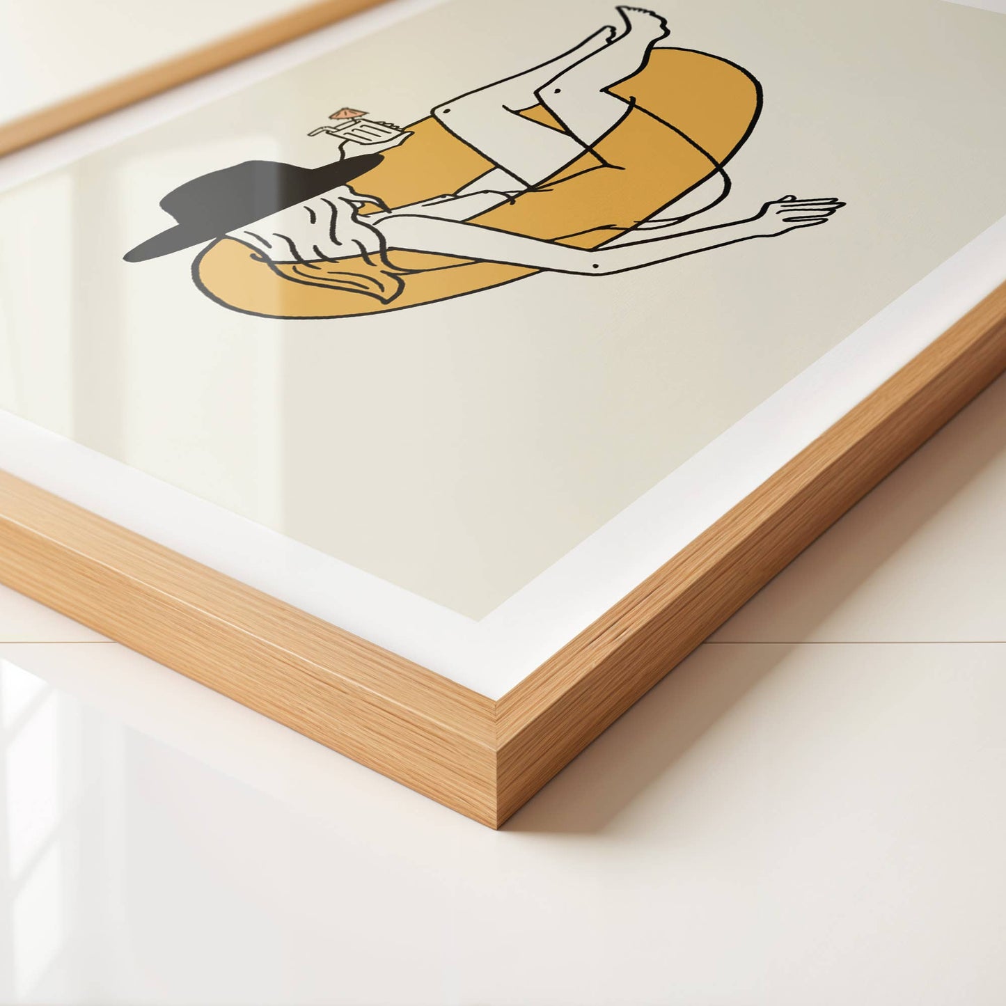Float Cowgirl Western Art Print