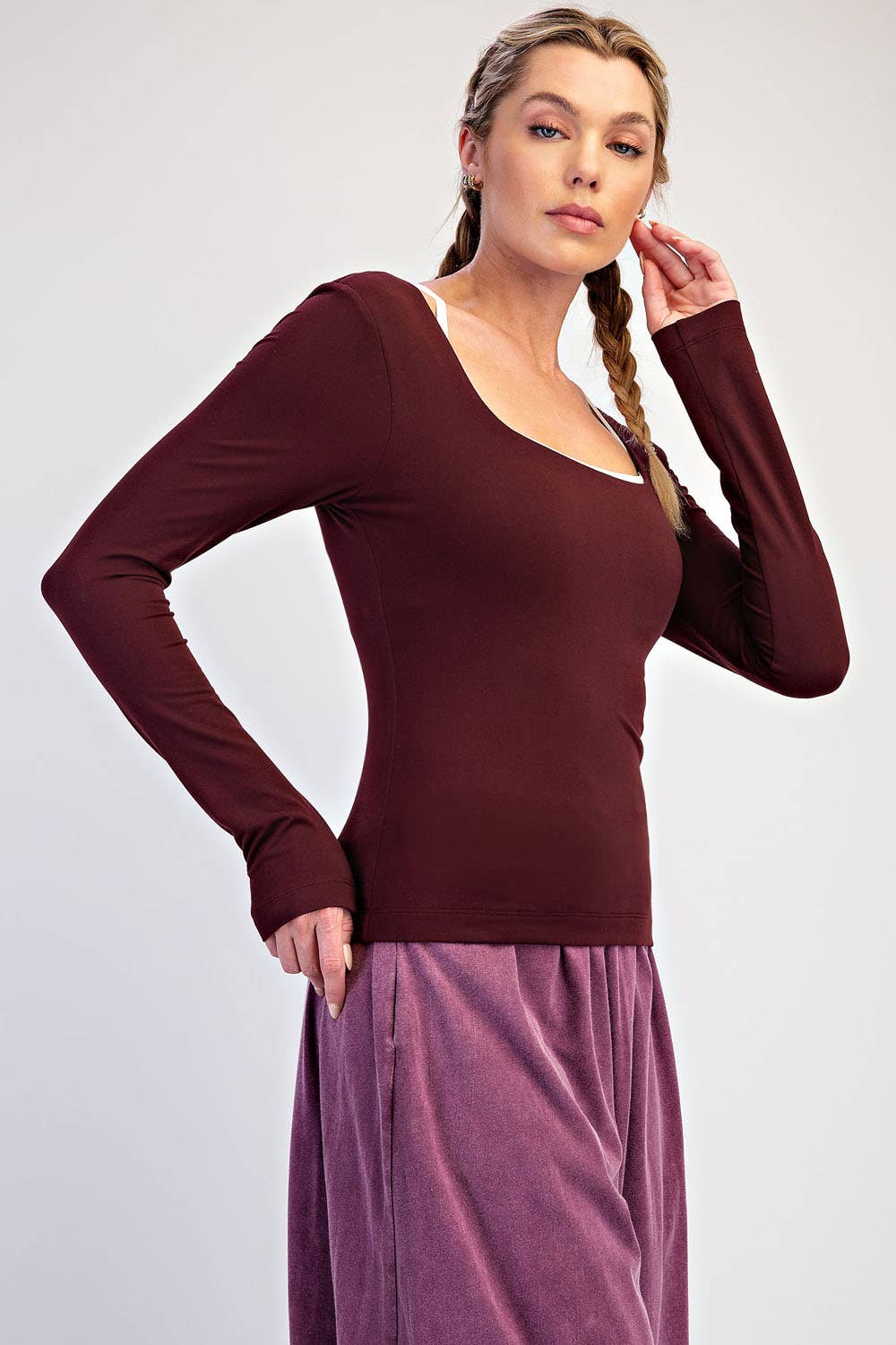 First Light Recycled Blend Long Sleeve Top