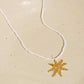 Iridessa 18K Gold Non-Tarnish Sun Beaded Necklace