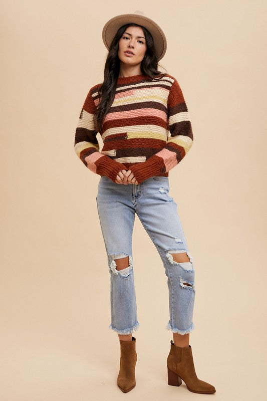 Betty Color Block Sweater