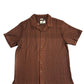 Wells Vertical Jacquard Crochet Button Up Shirt