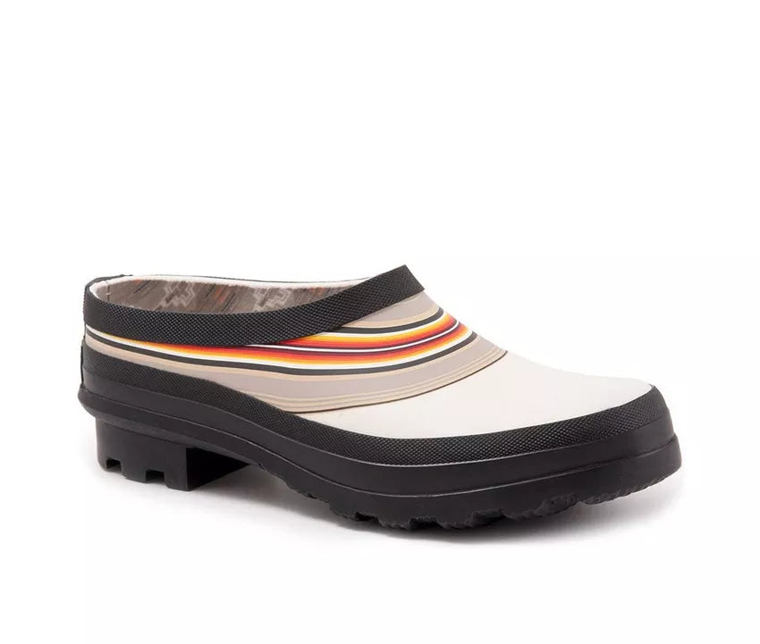 Serape Stripe Western Garden Rain Clog