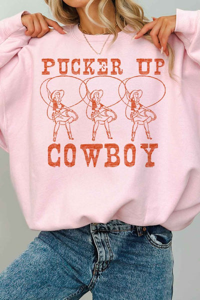 Pucker Up, Cowboy Crewneck