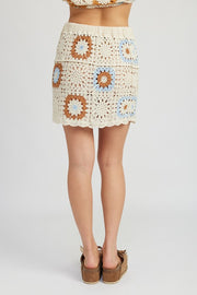 Ina Crochet Mini Skirt