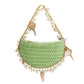 Isla Lime Shells Straw Top Handle Bag