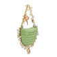 Isla Lime Shells Straw Top Handle Bag