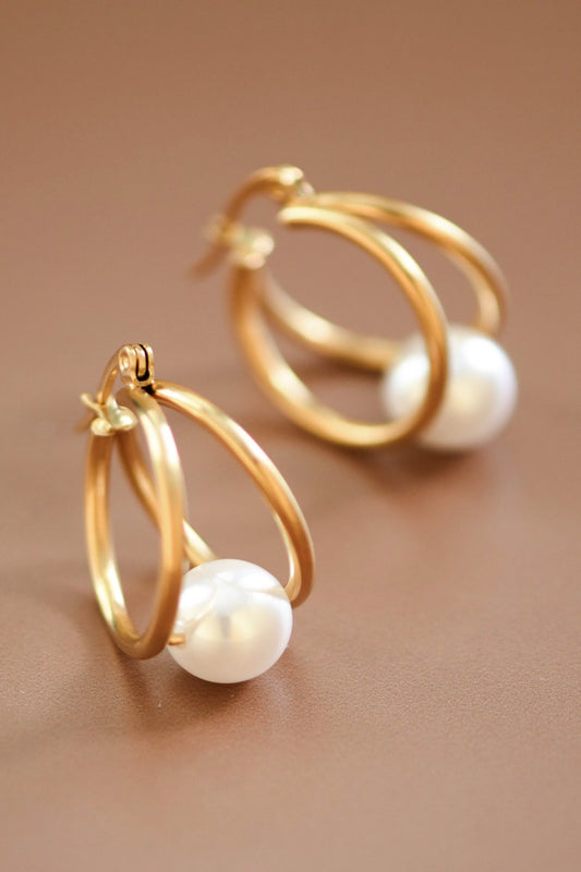 Channel Walk Hoop Earrings