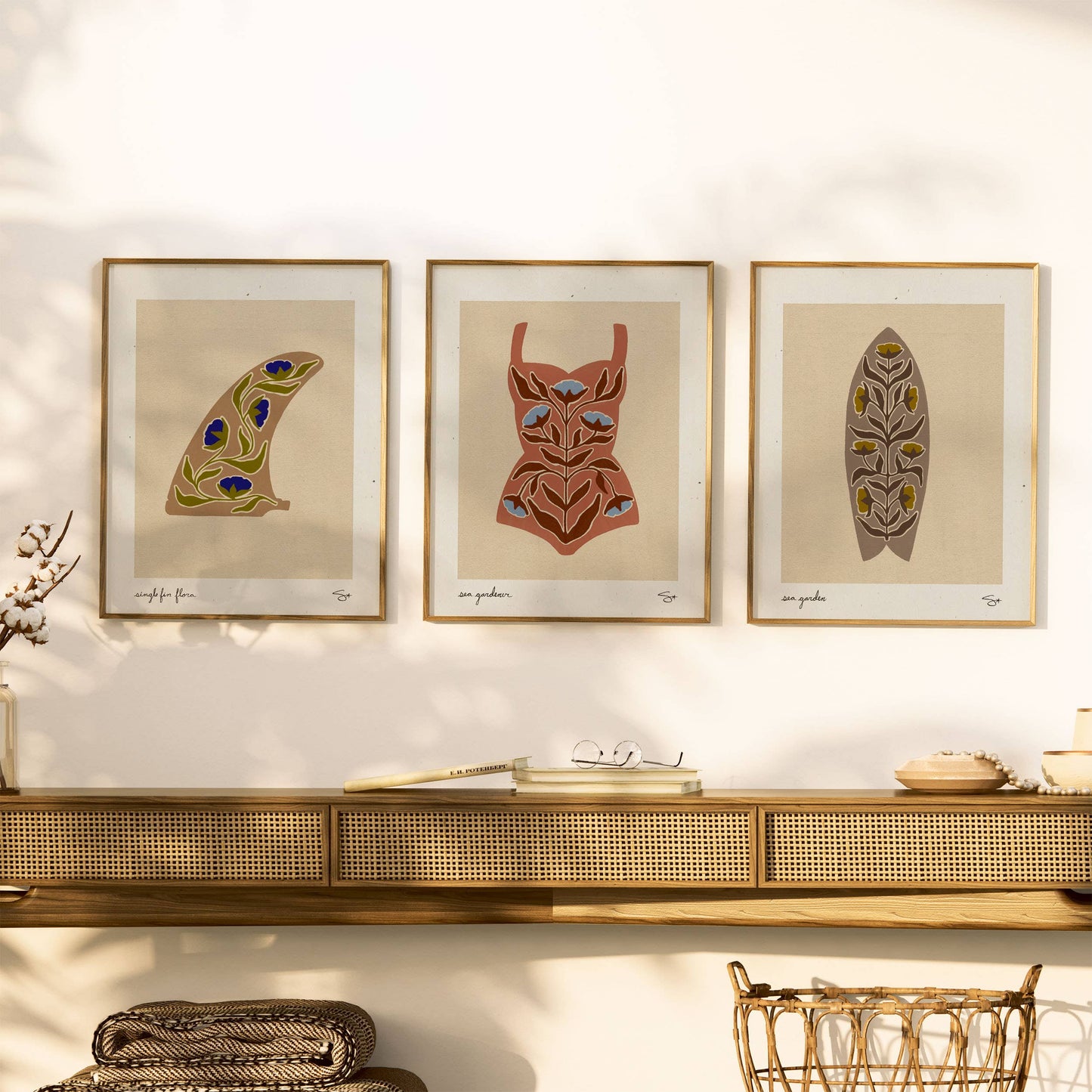 Surf Garden 3 | Surfboard Print
