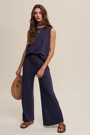 Ensemble débardeur en tricot et pantalon de survêtement Harlow