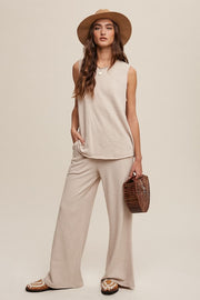 Harlow Knit Tank and Sweat Pant Set