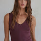 Kasey Seamless Reverse U-V Neck Tank