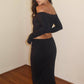 Eugenia Off The Shoulder Crop Top w/ Maxi Skirt