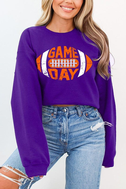 Sweat-shirt en polaire à imprimé graphique Game Day Football