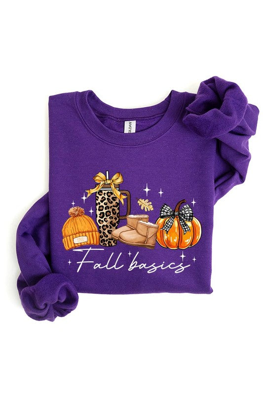 Fall Basics Graphic Fleece Sweatshirt