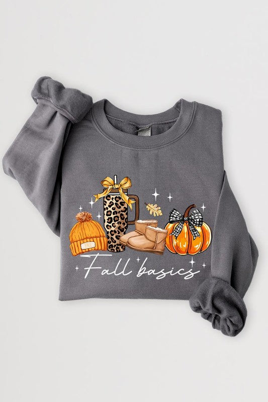 Fall Basics Graphic Fleece Sweatshirt