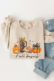 Fall Basics Graphic Fleece Sweatshirt