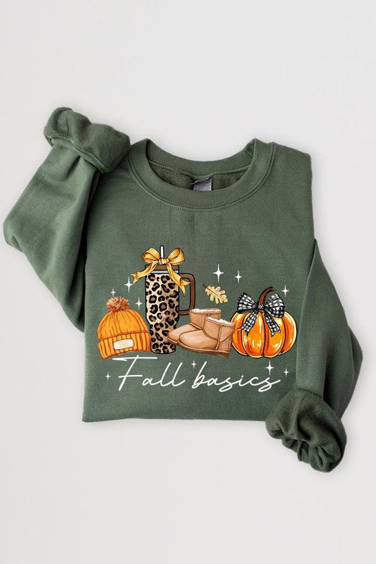 Fall Basics Graphic Fleece Sweatshirt