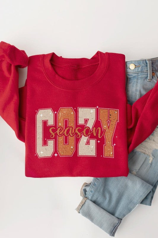 Cozy Season Graphic Fleece Sweatshirt