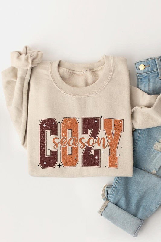 Cozy Season Graphic Fleece Sweatshirt