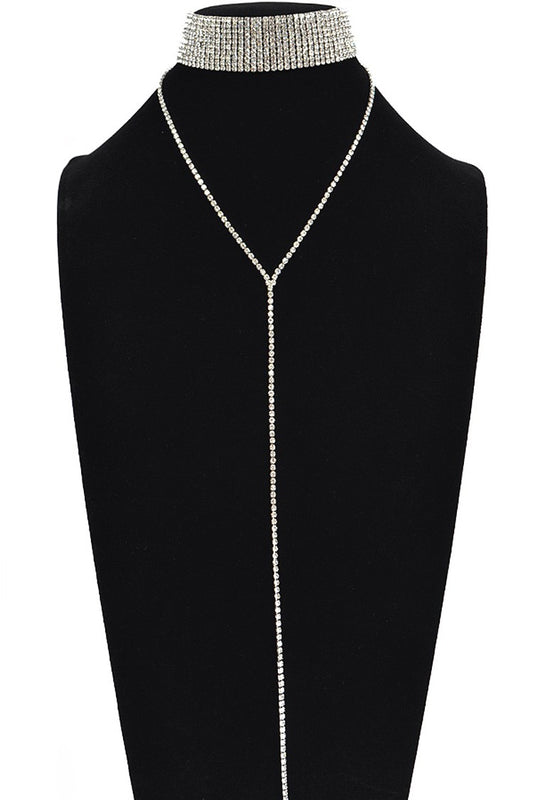 Iconic Rhinestone Choker Layered Necklace