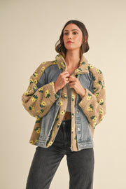 Mipsy Denim Sherpa Jacket