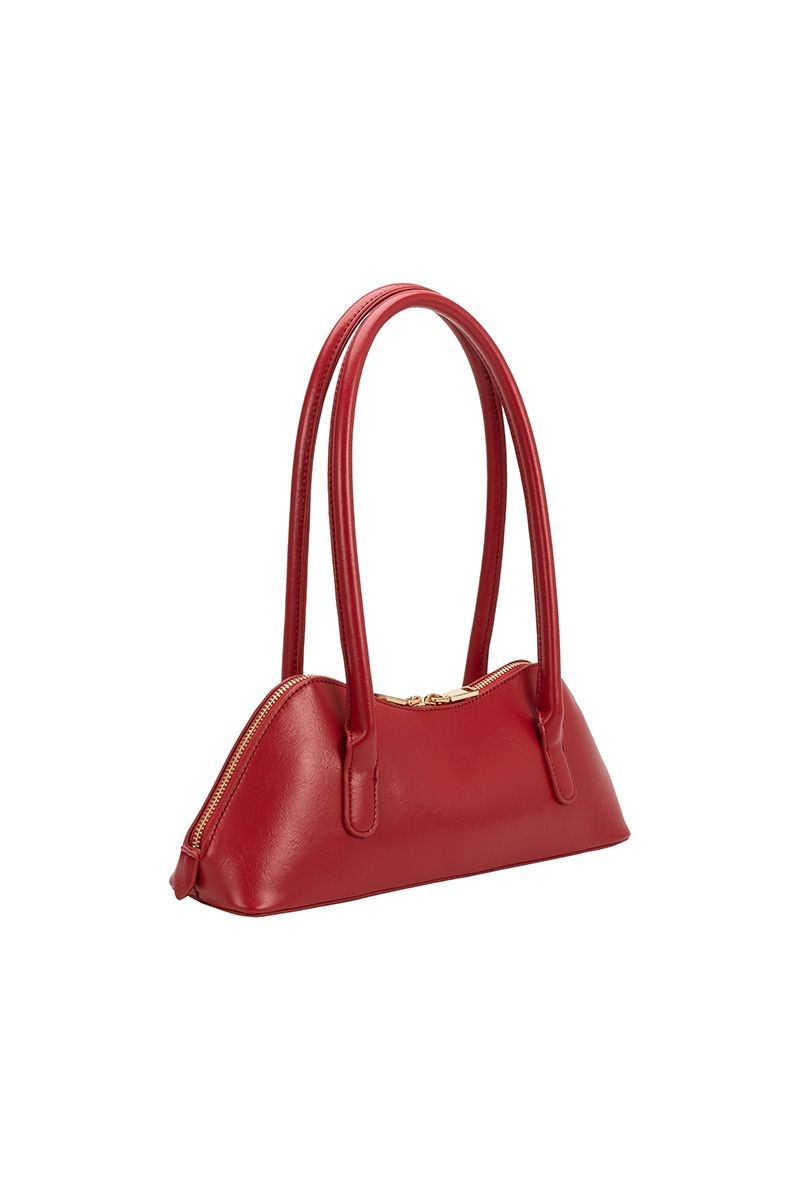 Dakota Recycled Vegan Shoulder Bag - Red