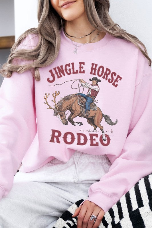 Jingle Horse Rodeo Fleece Sweatshirt