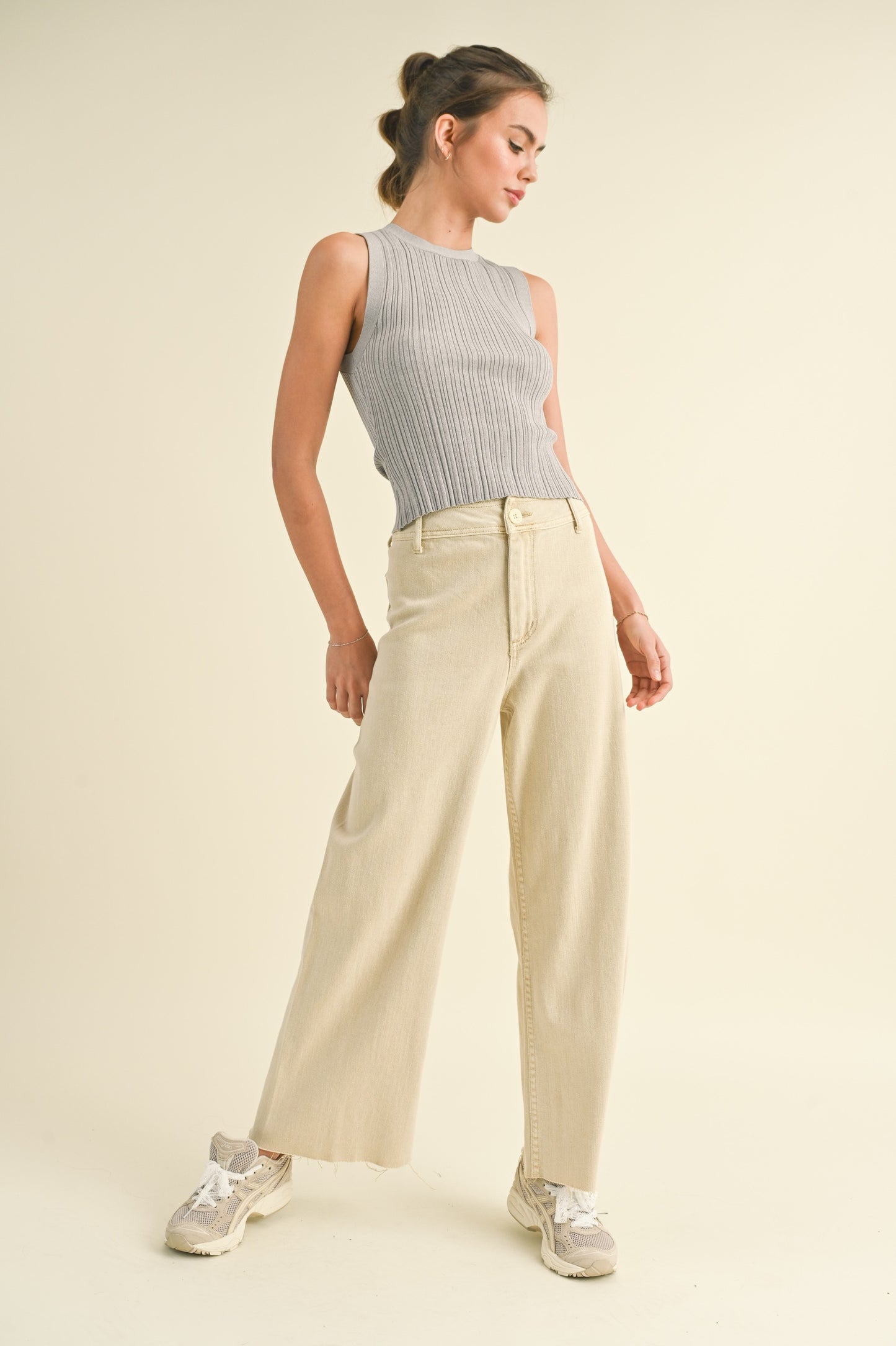 Tate Wide Leg Denim Pants