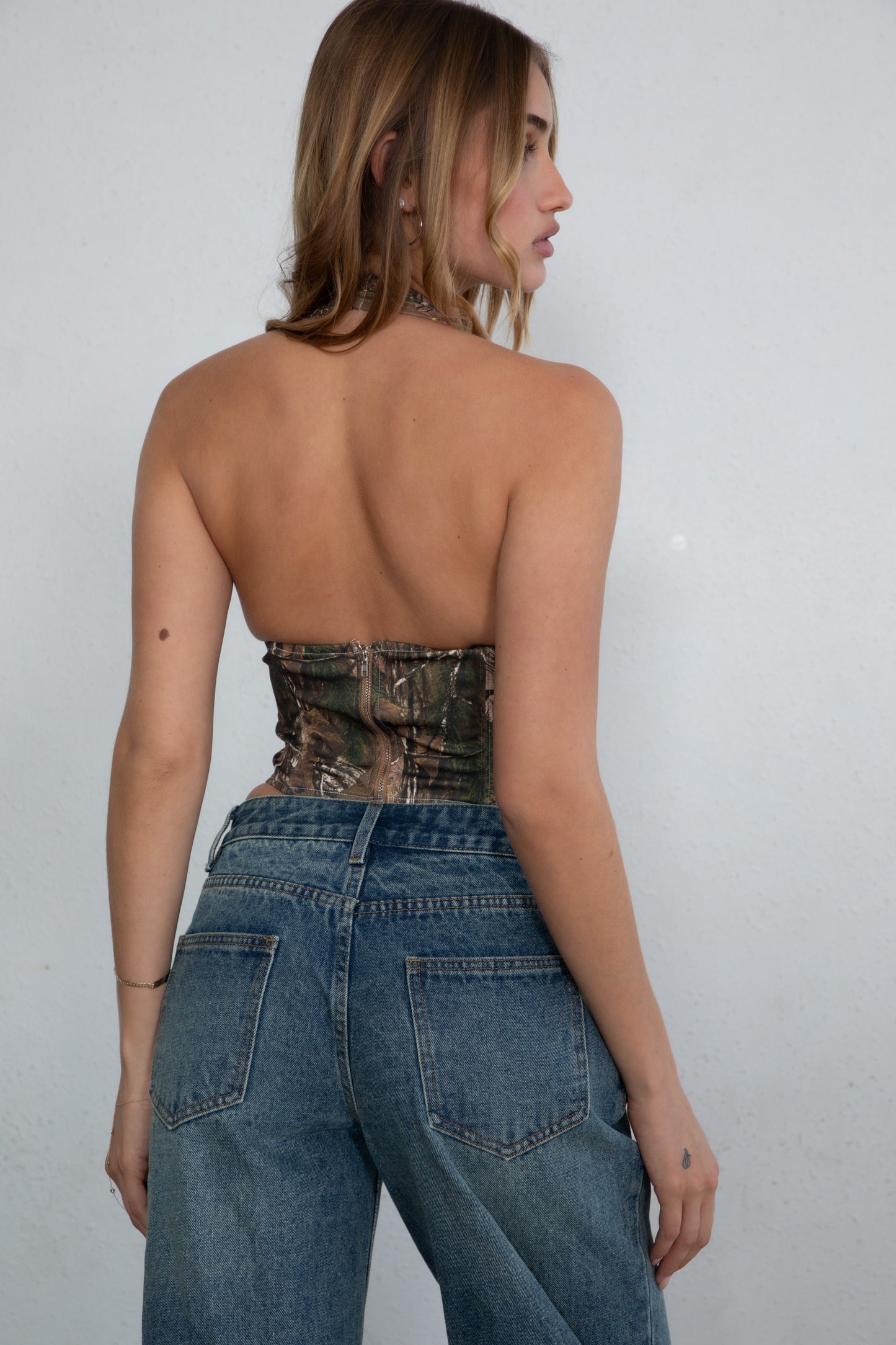 Woodland Camo Halter Top
