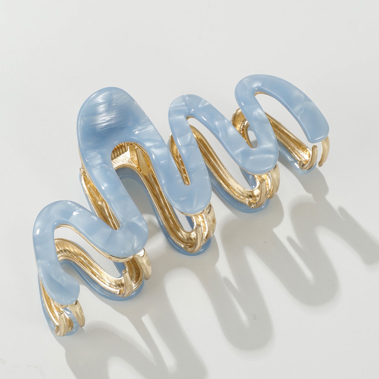 Willow Coastal Large Squiggle Metal Claw Clip