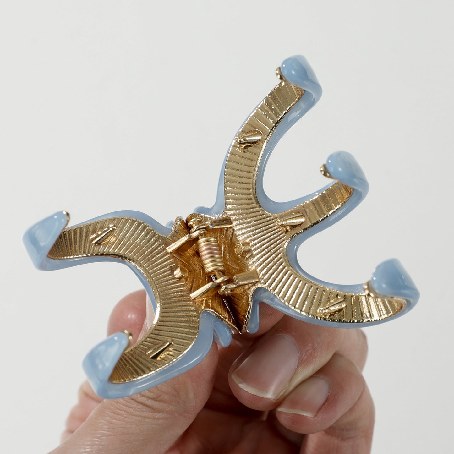 Jade Coastal Small Octopus Metal Claw Clip