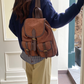 Avery Suede-Like Microfiber Leather Backpack