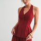Carly Pleated Halter Vest Top