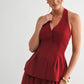 Carly Pleated Halter Vest Top