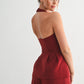 Carly Pleated Halter Vest Top