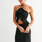Petal Halter Ruffle Top